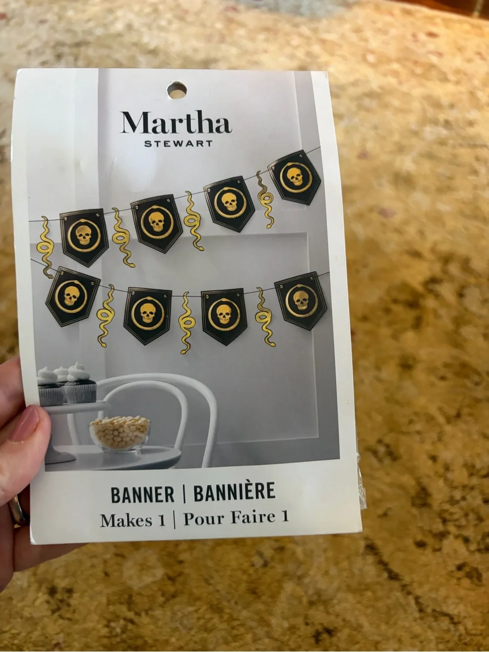 NWT pack Martha  Stewart Halloween Banner Black/Gold Party Decoration bundle